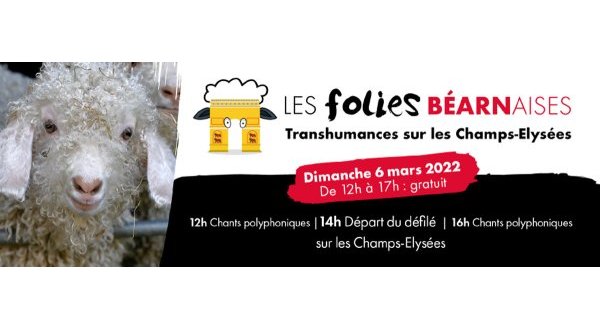 2022 brebis sur les Champs-Elysées le 6 mars