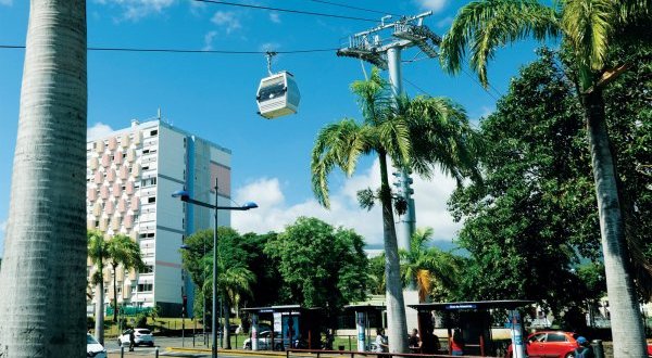 Le Papang, télécabine urbaine à Saint-Denis de la Réunion