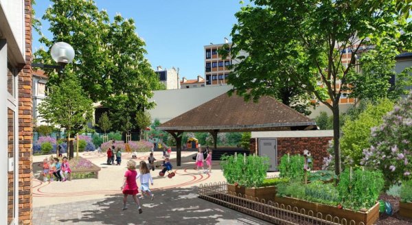 Végétaliser les cours d’école&nbsp;: l’exemple de Montrouge